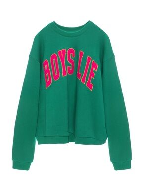 NWT Boys Lie Lean Green Kara Crewneck M/L
